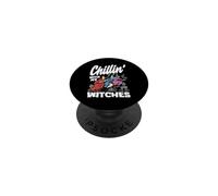 Chillin avec Mes sorcières Halloween PopSockets PopGrip Adhésif