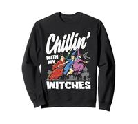 Chillin avec Mes sorcières Halloween Sweatshirt