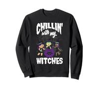 Chillin avec Mes sorcières Halloween Sweatshirt
