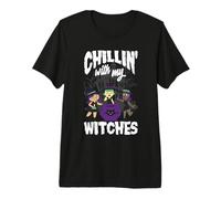 Chillin avec Mes sorcières Halloween T-Shirt Haut de Gamme