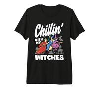 Chillin avec Mes sorcières Halloween T-Shirt Haut de Gamme