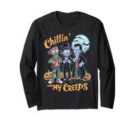 Chillin 'avec mon costume d'Halloween Creeps Manche Longue