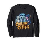 Chillin 'avec mon costume d'Halloween Creeps Manche Longue