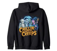 Chillin 'avec mon costume d'Halloween Creeps Sweat à Capuche