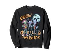 Chillin 'avec mon costume d'Halloween Creeps Sweatshirt