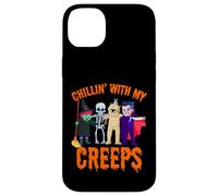 Chillin avec Mon Creepy Halloween Monstre Cadeaux Coque pour iPhone 14 Plus