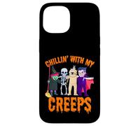 Chillin avec Mon Creepy Halloween Monstre Cadeaux Coque pour iPhone 15