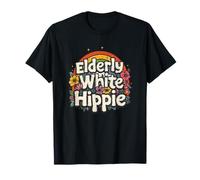 Chillin Hippie Blanc des années 60 70 rétro Amusant T-Shirt