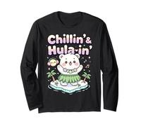 Chillin' & Hula-in' Bear Fun Manche Longue