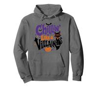 Chillin' Like a Villain Design Chat Halloween Amusant Sweat à Capuche