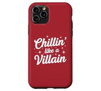Chillin Like A Villain Saying Cool Fall Halloween Mauvais Witch Coque pour iPhone 11 Pro