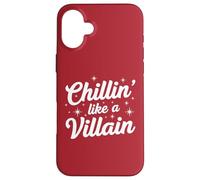 Chillin Like A Villain Saying Cool Fall Halloween Mauvais Witch Coque pour iPhone 16 Plus