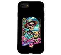 Chillin Like A Villain Summer Skeleton Beach Bum Vibes Coque pour iPhone SE (2020) / 7/8
