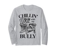 Chillin' with My Bully Dog Chaise Longue d'été Manche Longue