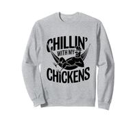 Chillin' With My Chickens Farming Œuf de poule d'élevage Sweatshirt