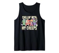Chillin with My Creeps Meme Amusant pour Halloween Entre Amis Débardeur