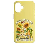 Chillin with My Gnomies and Spring Sunflower GNOME for Mom Coque pour iPhone 16