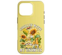 Chillin with My Gnomies and Spring Sunflower GNOME for Mom Coque pour iPhone 16 Pro