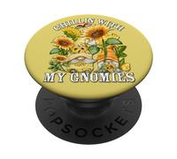 Chillin with My Gnomies and Spring Sunflower GNOME for Mom PopSockets PopGrip Adhésif