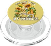 Chillin with My Gnomies and Spring Sunflower GNOME for Mom PopSockets PopGrip pour MagSafe
