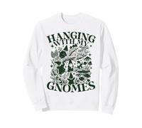 Chillin with My Gnomies Christmas Gblincore Cottagecore Sweatshirt