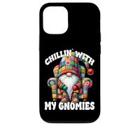 Chillin With My Gnomies Funny Saying For Men Couch Potato Coque pour iPhone 12/12 Pro