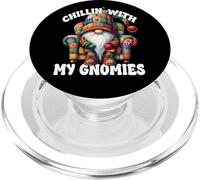Chillin With My Gnomies Funny Saying For Men Couch Potato PopSockets PopGrip pour MagSafe