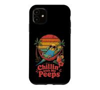 Chillin' with My Peeps Perruche Amusante dans Un hamac Coque pour iPhone 11