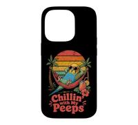 Chillin' with My Peeps Perruche Amusante dans Un hamac Coque pour iPhone 14 Pro