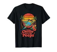 Chillin' with My Peeps Perruche Amusante dans Un hamac T-Shirt