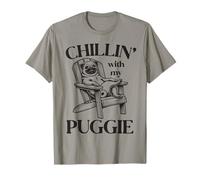 Chillin' with My Puggie Summer Lounge Chair Carlin T-Shirt