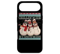 Chillin with My Snowmies Ugly Snowman Christmas Coque pour iPhone Air