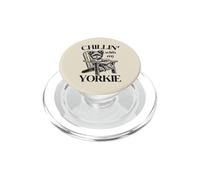 Chillin' with My Yorkie Summer Lounge Chair PopSockets PopGrip pour MagSafe