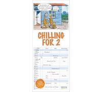 Chilling for 2 2026: Familienplaner mit 3 breiten Spalten. Hochwertiger Familienkalender mit Ferienterminen, Vorschau bis März 2027 und nützlichen Zusatzinformationen.