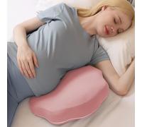 Chilling Home Coussin de Grossesse pour Dormir, en Mousse à Mémoire de Forme, pour Le Ventre, Le Dos, Coussin de Corps, Réglable et Portable, pour Dormir sur Le côté(Rouge)