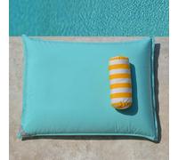 chillisy® Pouf de piscine de qualité supérieure - Sunkissed Lagoon - Flottant - Sensation de flottement incluse - Garantie de 5 ans - Résistant aux UV - Menthe - 190 x 130 cm