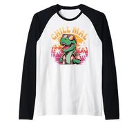Chillmal Dinosaurs Wild Animal Tyrannosaurus T Rex Dinosaur Manche Raglan