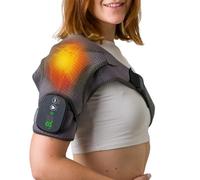 CHILLORA Bandage chauffant pour épaules - Coussin chauffant sans fil avec vibration, enveloppe portable (2)