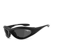 Chillout Rider® | antibuée, coupe-vent, verres de sécurité HLT® en plastique selon norme DIN EN 166 | lunettes biker, lunettes moto | CR003 (fumé)
