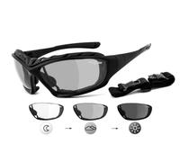 CHILLOUT RIDER® | Lunettes de moto à teinte variable, lunettes de motard, lunettes multifonctions | anti-buée, coupe-vent, incassables, rembourrage amovible | Clip pour verres correcteurs