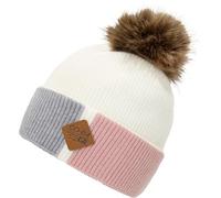 CHILLOUTS Vinny Hat - Bobble Hat - White - OneSize - Removeable Fake Fur Pompom
