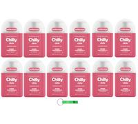 Chilly Ciclo Lot de 12 nettoyants intimes - Sensation d'hygiène et protection durable - Spécialement conçus pour le cycle menstruel 200 ml + porte-clés Beni Culinari gratuit