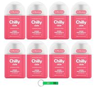 Chilly Ciclo Lot de 8 nettoyants intimes - Sensation d'hygiène et protection durable - Spécialement conçus pour le cycle menstruel 200 ml + porte-clés Beni Culinari