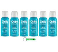 Chilly Hygiene Lot de 6 nettoyants intimes sans rinçage - Utilisez-le sur du papier toilette de 100 ml + porte-clés Beni Culinari gratuit