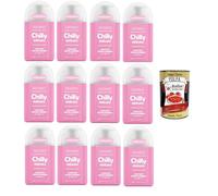Chilly Lot de 12 nettoyants intimes doux pour peaux sensibles, avec anti-odeur, pour l'hygiène intime, enrichi en aloe vera et hamamélis 12 x 200 ml + Italian Gourmet Polpa 400 g