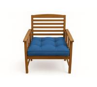 chilly pilley Coussin De Chaise Impermeable avec Poignée Matelassé Coussin De Jardin Plusieurs Couleurs Et Tailles (2X Oreiller 40x40, Bleu)