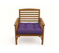 chilly pilley Coussin De Chaise Impermeable avec Poignée Matelassé Coussin De Jardin Plusieurs Couleurs Et Tailles (2X Oreiller 40x40, Violet)