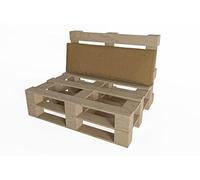 chilly pilley Coussin De Palette EU Coussin D'assise Dossier Mousse Froide Flocons De Mousse Rembourrage Plusieurs Tailles Et Couleurs (Coussin De Dos 120x40x12cm, Marron)