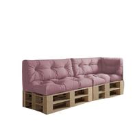 chilly pilley Coussin De Palette EU Imperméable Coussin De Jardin Imperméable Flocons De Mousse Plusieurs Tailles Et Couleurs (5er Set PuderRose)