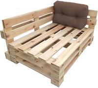 chilly pilley Coussin De Palette EU Imperméable Coussin De Jardin Imperméable Flocons De Mousse Plusieurs Tailles Et Couleurs (Coussins Latéraux 60 x 40. Marron)